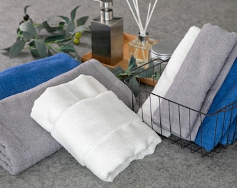 Japanese TSUMUGU Face Towel - Made in Japan - 100% Cotton High Quality Quick Drying Washcloth, 34cm x 90cm