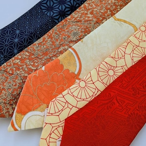 Japanese Kimono Necktie – Handmade Neck Tie from Recycled Kimono and Obi, Made in Japan Upcycled Kimono Fabric Tie, Vintage Japanese Silk
