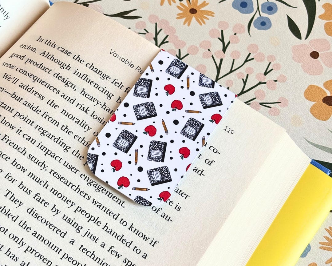 Back to School Magnetic Bookmark, Teacher Gift, Teacher Bookmark ...