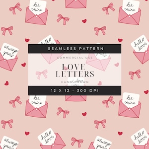 Liebesbrief Musterdesign, Valentinstag Herz Bögen Nahtlos, Valentine Coquette Bogen Nahtlos, Coquette Bögen Musterdesign, kommerzielle Nutzung