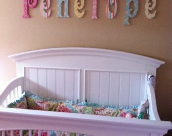 Nursery Name Sign, Wooden Name, Nursery Name GLITTERED, Baby Name, Wood Wall Letters, Nursery Decor, Nursery Letters, Baby and Kids Wall Art