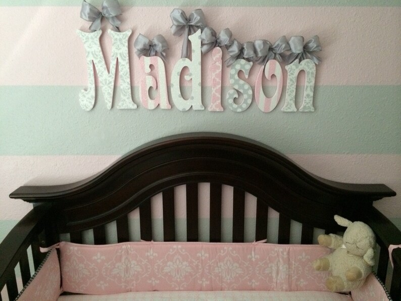 Hanging Nursery Letters Nursery Letters Baby Girl Nursery Etsy