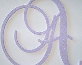 24" Large Glitter Wooden Wall Letters - Monogram Letters- Wedding Decor Letters-GLITTER LETTERS