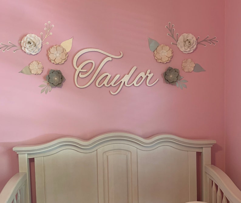 Baby Name Signs for Nursery Girl Wooden Letters for Wall Decor Etsy