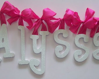 PAILLETTES et SPARKLE Childrens Wall Letters
