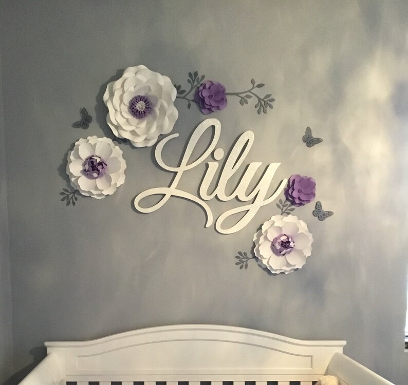 Custom Nursery Decor for Baby and Kids Baby Shower Gift Baby Room Wooden Wall Decor image 5