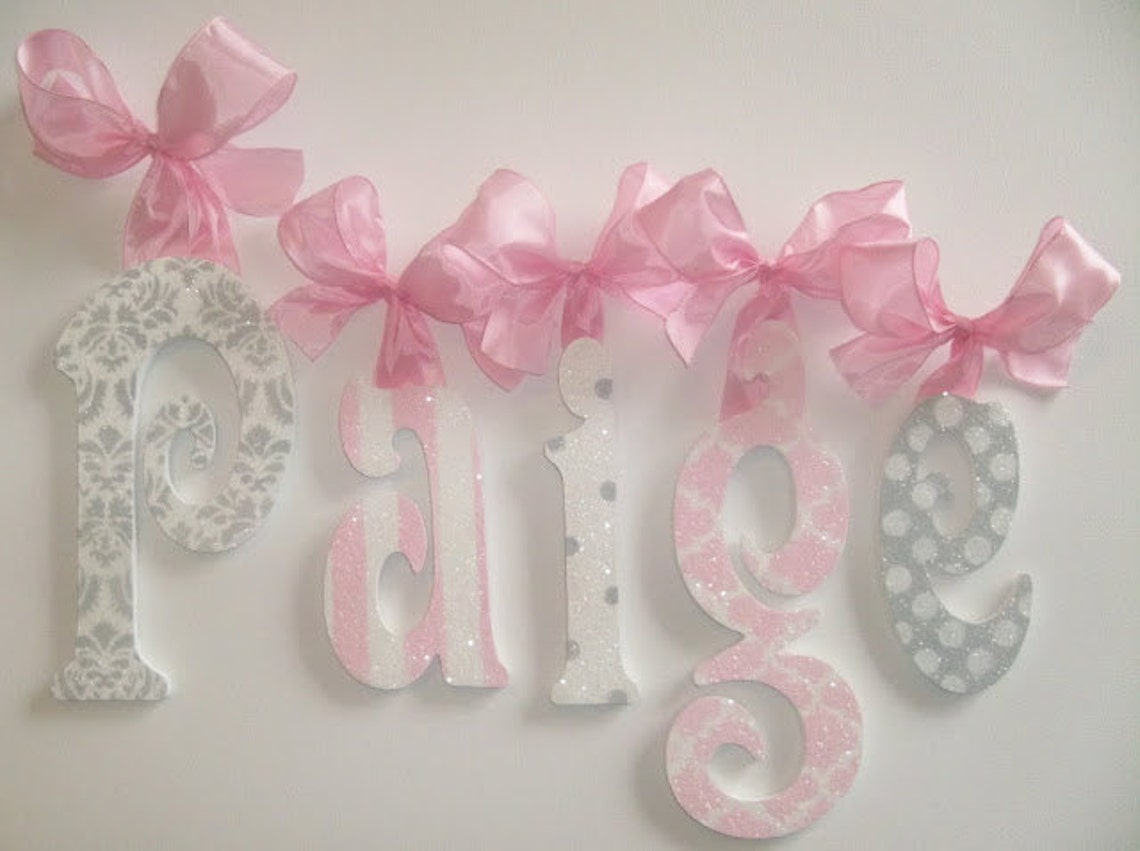 Wood Wall Letters Kids Nursery Decor Childrens Wall Decor Etsy