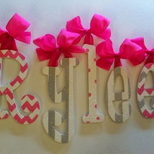 Zebra GLITTER Wood Wall Letters - Other Fonts Available - Etsy