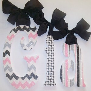Nursery Letters - Decorative Wall Letters - Girls Nursery, nursery decor, nursery letters, GLITTERED nursery letters