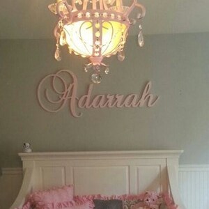 Baby Name Sign for Nursery Letters Girl Wooden Letters for Nursery Name Decor Wooden Name Wall Letters GLITTERED Large Letters