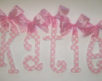Wall Letters -  Nursery Decor - GLITTER and SPARKLE