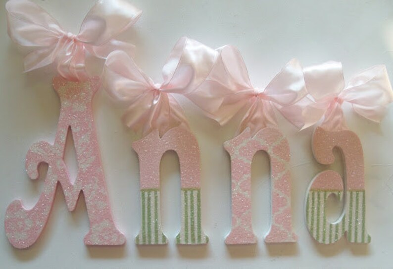 Wood Letters Wooden Wall Letters Baby Name Letters Etsy