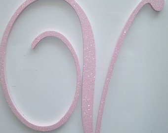 24 inch Wedding Monogram Wood Wall Letters, GLITTER and SPARKLE, baby childrens nursery wall decor