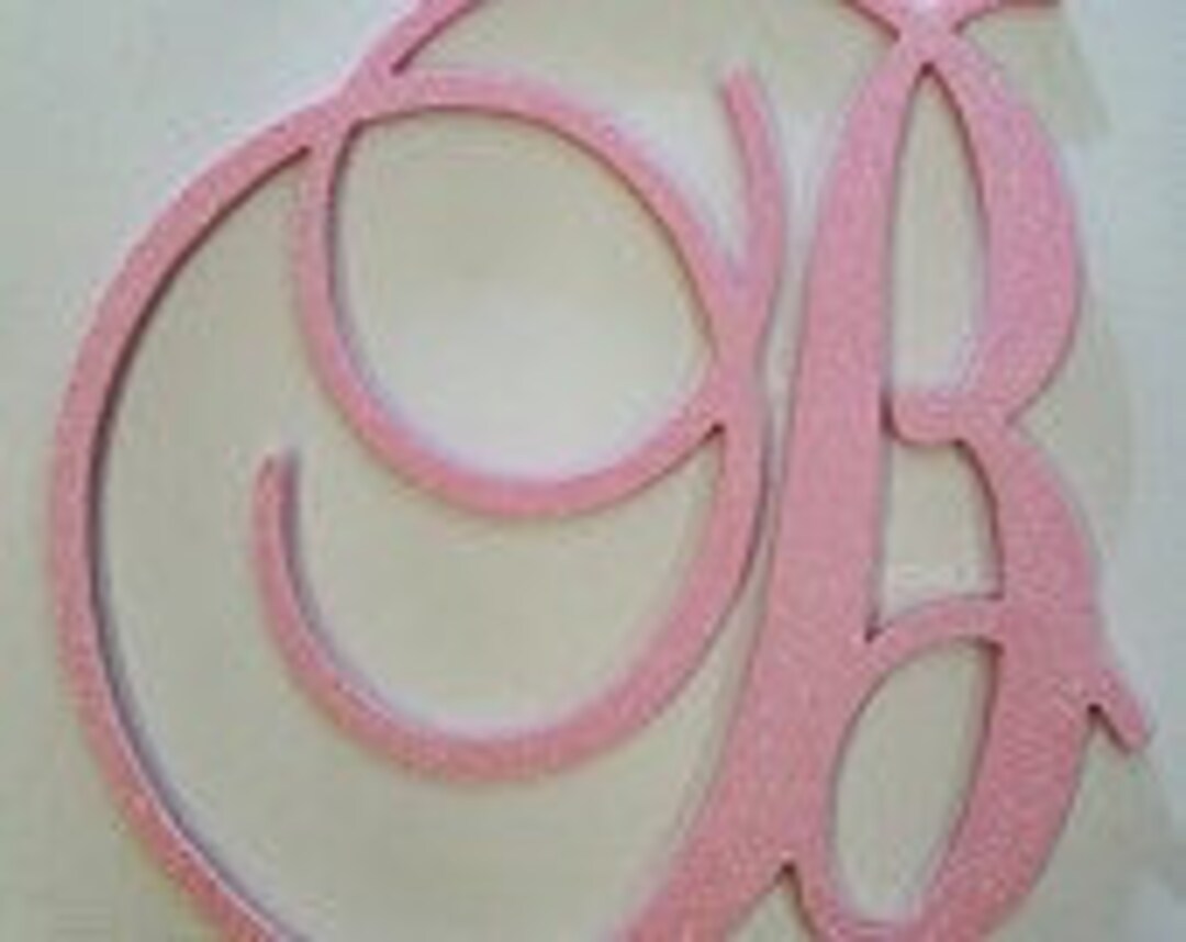 24 Inch Wedding Monogram Wood Wall Letters, GLITTER and SPARKLE - Etsy