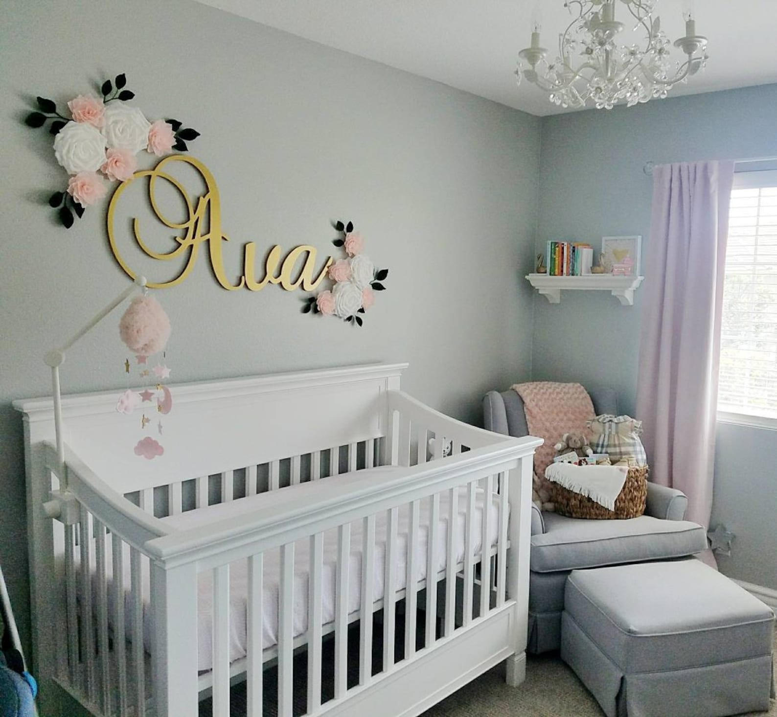 Gold Nursery Name Sign Nursery Name Sign Wall Decor Nursery Etsy