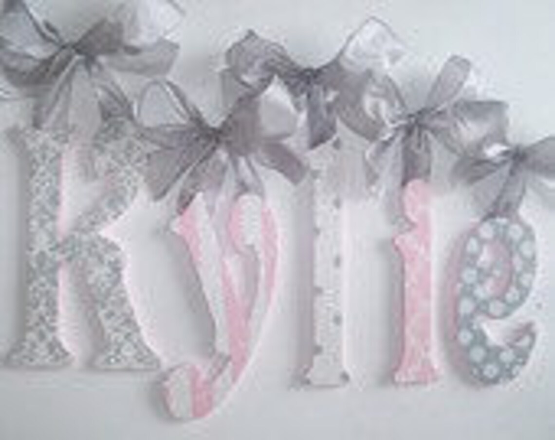 Baby Nursery Wall Letters GLITTER and SPARKLE Custom Hand Etsy