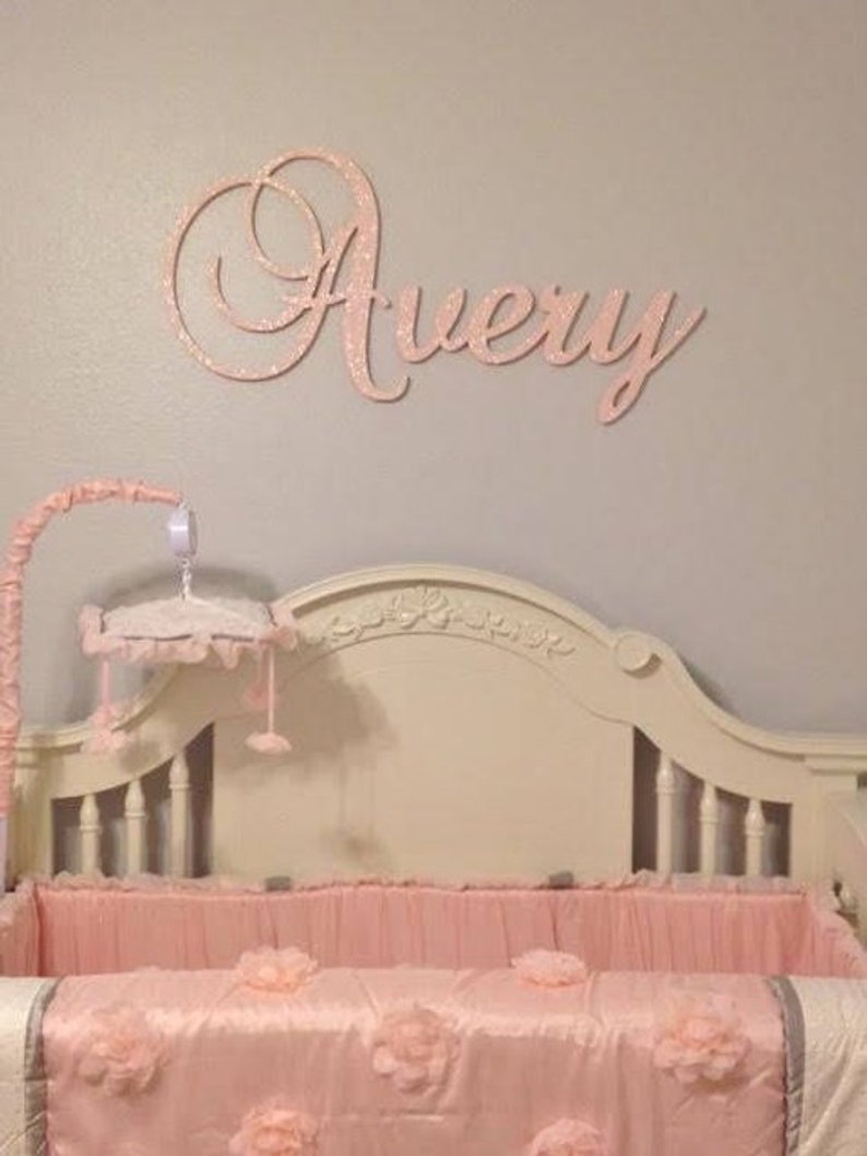 Baby Girl Nursery Letters Wall Letters Wooden Letters for Etsy