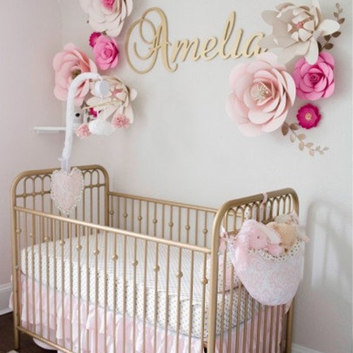 Nursery Name Sign Nursery Wall Decor Wooden Name Wall - Etsy