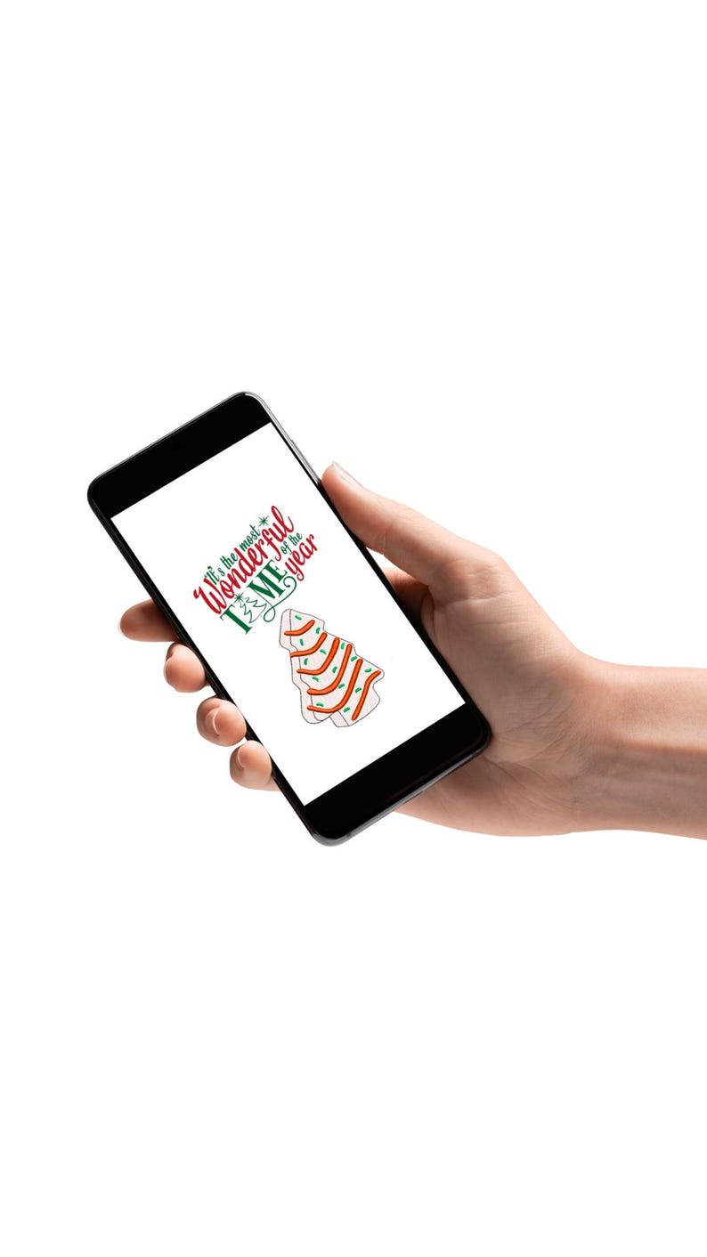 Festive Little Debbie Christmas Tree Cake Phone Wallpaper/lockscreen Etsy