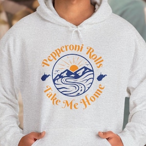 West Virginia Pepperoni Rolls Take Me Home Country Roads Hooded Sweatshirt, WV Lover Gift, WV State Sweatshirt, Pepperoni Rolls Hoodie