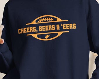 Sudadera de cuello redondo de fútbol americano de West Virginia, suéter para el día del partido de WVU, ropa con el espíritu de los Mountaineers.