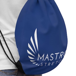 MastroStretch Drawstring Bag for Gym, Sports & Travel | Lightweight, Durable, Customizable Design