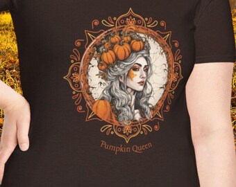 Boho Pumpkin Queen T-Shirt: Herbstliches Damen-T-Shirt