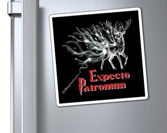 Expecto Patronum Wizard Spell Magnet | Wizard Fan Gift