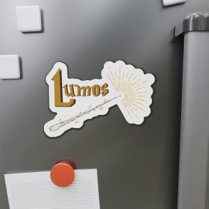 Lumos Wizard Spell Magnet: Magical Decor for Fantasy Fans