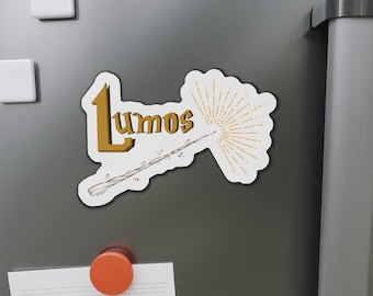Lumos Wizard Spell Magnet: Magical Decor for Fantasy Fans