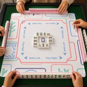 Personalized Mahjong Set | Tile Bag, Rack Bag, Pouch, Mat, Racks Mat