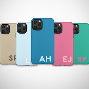 Custom Initial Tough Phone Case - Cute Personalized iPhone/Samsung Cover, Protective Phone Case, Monogrammed Phone Cover, Unique Phone