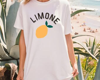 Limone Lemon Graphic Tee: Italian Comfort Colors Oversized T-Shirt