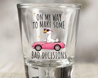 Funny Goose Meme Shot Glass: Sarcastic Novelty Gift