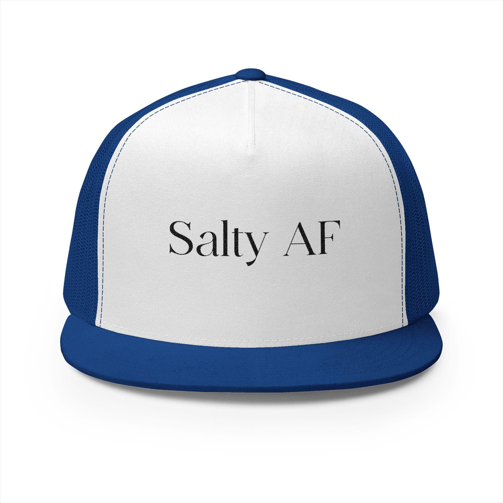Salty AF Embroidered Trucker Cap: Beach Vacation Hat - Etsy display picture 3