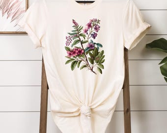 Vintage Floral T-Shirt: Wildflower Botanical Garden Tee