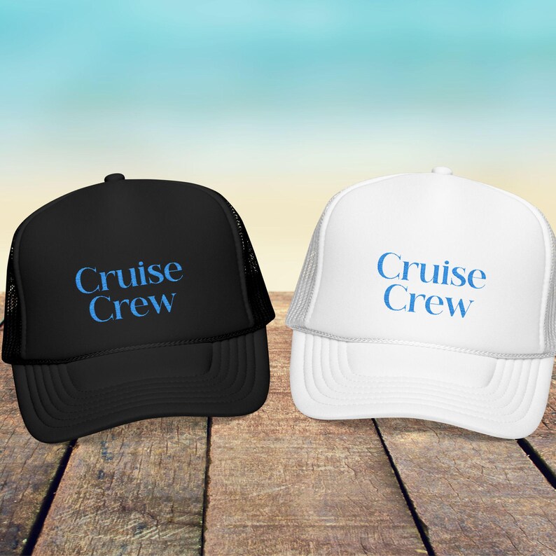 Embroidered Cruise Crew Trucker Hat: Matching Group Vacation Cap - Etsy