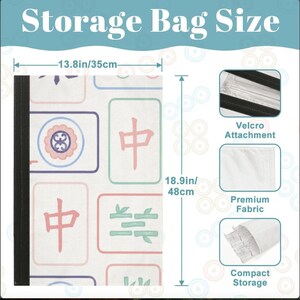 Personalized Mahjong Set | Tile Bag, Rack Bag, Pouch, Mat, Racks bild 13