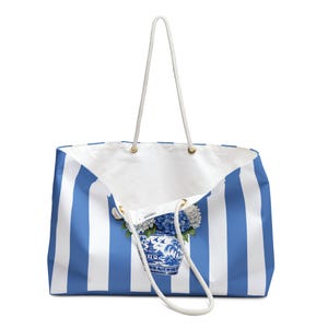 Blue Hydrangea Chinoiserie Mahjong Mat, Tote, Tile Bag | Coastal Game Accessories imagem 11