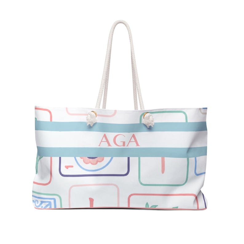 Personalized Mahjong Set | Tile Bag, Rack Bag, Pouch, Mat, Racks Accessory Tote