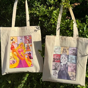 Canvas Disney Lorcana-draagtas ~ Rapunzel & Elsa