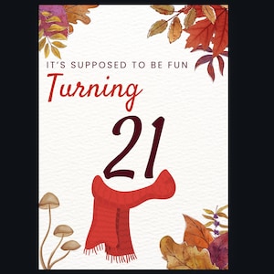 Taylor Swift 21st All Too Well Geburtstagskarte Digitale Vorlage
