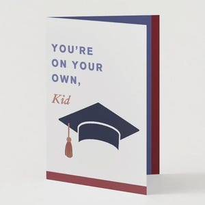 Swiftie &quot;You&#39;re On Your Own, Kid&quot; Graduation Card Design Template