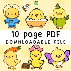 Duck Things: Coloring Book Featuring Cute Ducks for Kids, Teens, Adults, Big Bold Simple Coloring Book for Relaxation, Stress-relief, ADHD