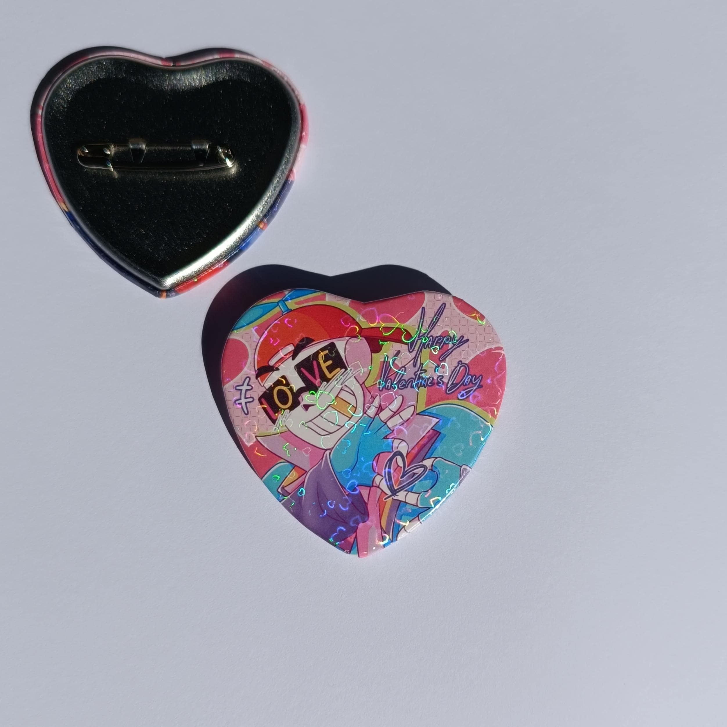 VALENTINE'S COLLECTION Heart Button, Undertale AU, Ink, Error, Cross, Fresh