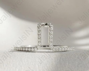 Designed Oura Ring Cover CZ Pave Set Eternity Band, Sterling Silver Gold Plated Smart Ring Enhancer Stack Ring, Stackable Band for Women.