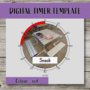 Digital nedräkningstimer, klassrumshanteringsverktyg, övergång, Chroma Key, MP4-format