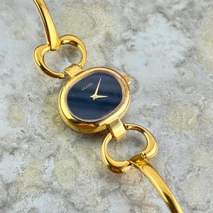 100% Authentic Gucci 1600 Watch Gold Tone Women’s Vintage Swiss Made