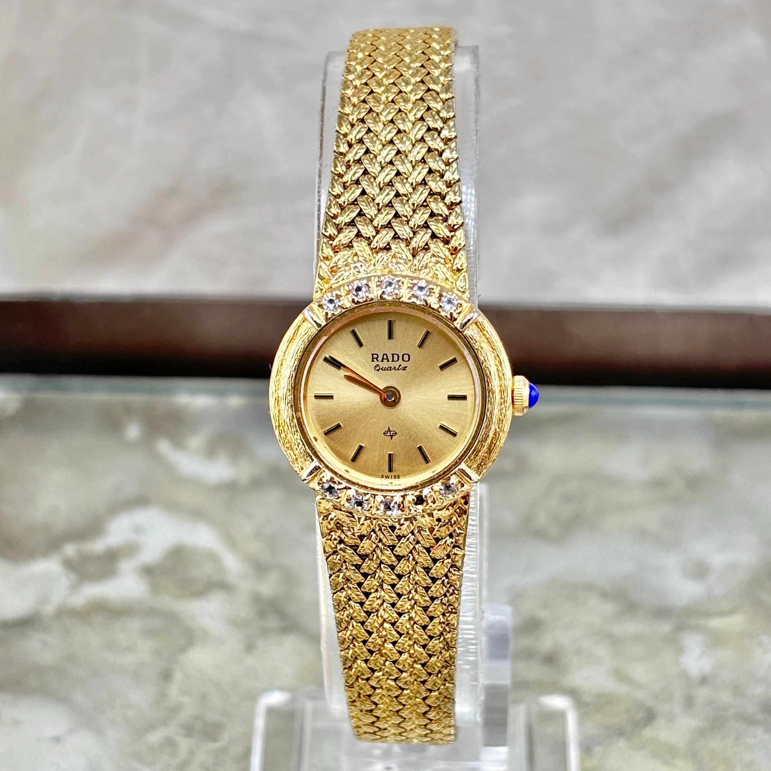 Pre loved Rado Women\'s Gold Tone Watch Rado Women Gold Band Wristwatches for sale | eBay main image 2