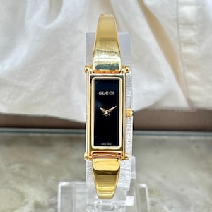 100% Authentic Gucci 1500 Horsebit Watch Gold Tone Women’s Vintage Swiss Made